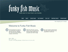 Tablet Screenshot of funkyfishmusic.com